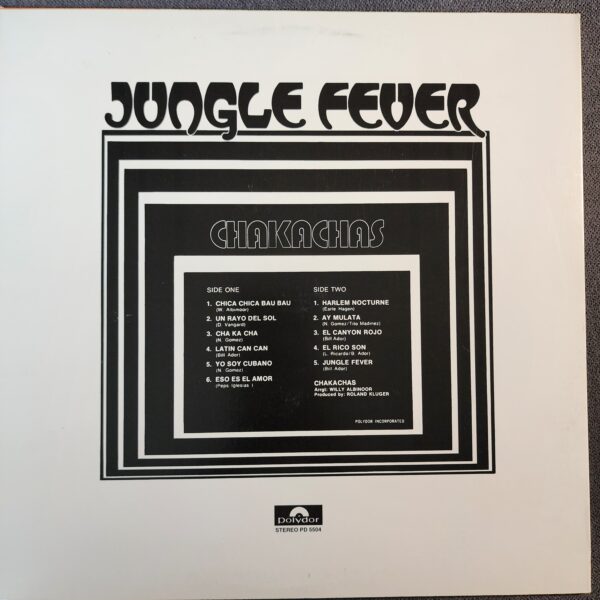 Chakachas – Jungle Fever (LP, 1972) - Image 2