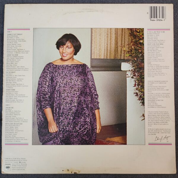 Cheryl Lynn – In The Night (LP, 1981) - Image 2