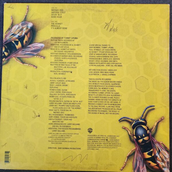 Yellowjackets – Yellowjackets (LP, 1981) - Image 2