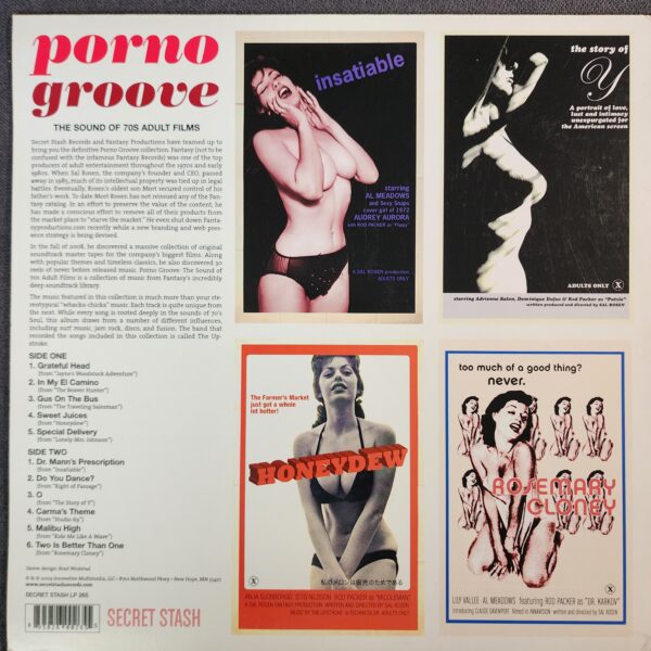 The Upstroke – Porno Groove: The Sound Of 70's Adult Films (LP, 2009) - Image 2