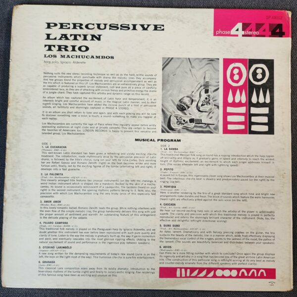 Los Machucambos – Percussive Latin Trio (LP, 1961) - Image 2