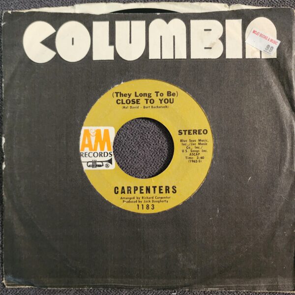 Carpenters – (They Long To Be) Close To You (7", 1970)