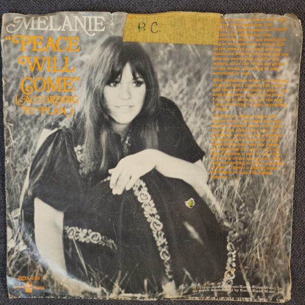 Melanie – Peace Will Come (According To Plan) (7", 1970)