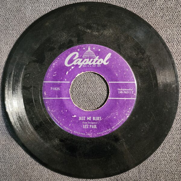 Les Paul And Mary Ford – Just One More Chance / Jazz Me Blues (7", 1951) - Image 2